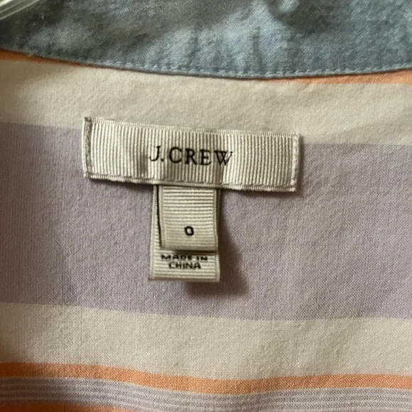 J. Crew pullover shirt, lightweight shirt, lilac, size 0 - Picture 2 of 4